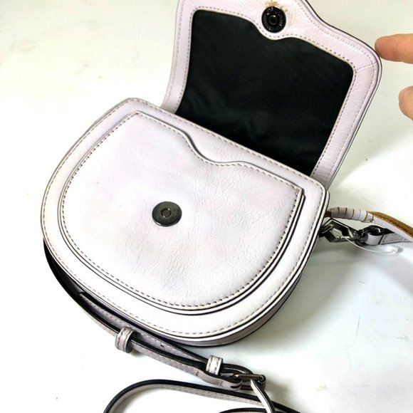 Rebecca Minkoff Women small leather crossbody bag off white ( slightly lilac) - Picture 6 of 8